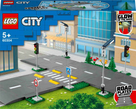 60304 LEGO® City Ceļa plāksnes, 5+ gadi, 2021.g.modelis