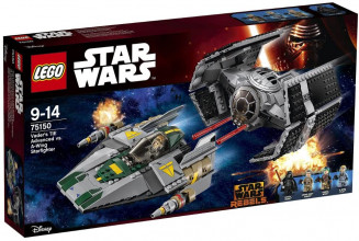 75150 LEGO Star Wars Усовершенствованный истребитель TIE Дарта Вейдера и истребитель A-Wing, 9-14 лет