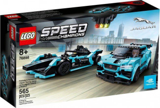 76898 LEGO® Speed Champions Formula E Panasonic Jaguar Racing GEN2 car & Jaguar I-PACE eTROPHY, 8+ лет