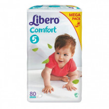 IZPĀRDOŠANA!!! Autiņbiksītes Libero Comfort 5. izmērs 10-16 kg.,80 gab.