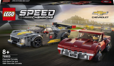 76903 LEGO® Speed Champions Chevrolet Corvette C8.R Race Car un 1968 Chevrolet Corvette, c 8+ лет , 2021