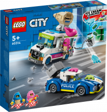 # 60314 LEGO® City Policijas pakaļdzīšanās saldējuma busiņam, 5+ gadi, 2022 gada modelis