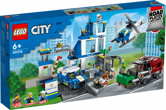 60316 LEGO® City Policijas iecirknis, 6+ gadi, 2022 gada modelis