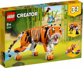 31129 LEGO® Creator Majestātiskais tīģeris, no 9+ gadi, 2022 gada modelis