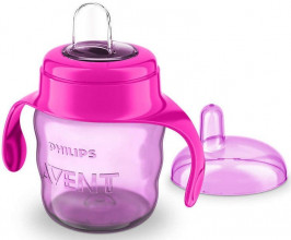 Philips Avent Поильник с мягким носиком и ручками 200мл, 6+месяцев, SCF551/03