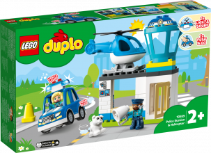 10959 LEGO® DUPLO Полицейский участок и вертолёт, 2+ лет,модель 2022 года