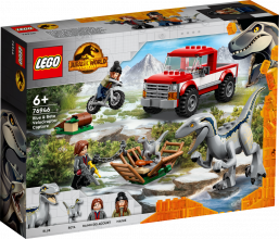 76946 LEGO® Jurassic World Velociraptoru Blū un Betas notveršana, 6+ gadi, 2022. gada modelis