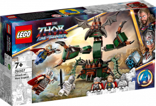 76207 LEGO® Marvel Super Heroes Uzbrukums Jaunajai Asgardai, 7+ gadiem, 2022 gada modelis