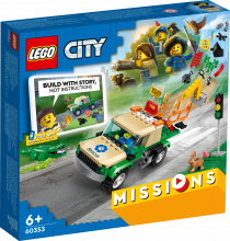 60353 LEGO® City Savvaļas dzīvnieku glābšanas misijas, 6+ gadi, 2022. gada modelis