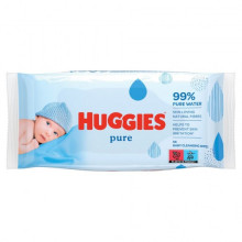 HUGGIES PURE, mitras salvetes, 99% ūdens, 56.gab. 0039