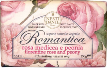 AKCIJA!!! Nesti Dante Romantica Florences rozes un peonijas ziepes, 250g