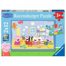 Ravensburger Пазл Peppa Pig, 2 картинки по 12 шт., 3+ лет 05574