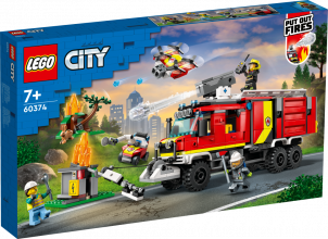 60374 LEGO® City Ugunsdzēsēju komandcentra auto, 7+ gadi, 2023. gada modelis