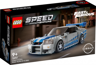 76917 LEGO® Speed Champions 2 Fast 2 Furious Nissan Skyline GT-R (R34), 9+ gadi, 2023. gada modelis