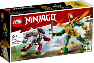 71781 LEGO® Ninjago Битва с роботом ЭВО Ллойда, 6+ лет,модель 2023 года