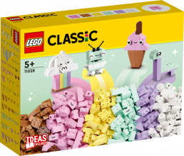 11028 LEGO® Classic Radošā pasteļtoņu jautrība, 5+ gadi, 2023. gada modelis