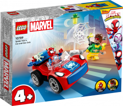 10789 LEGO® Spider Man Zirnekļcilvēka auto un Doktors Astoņkājis 4+ gadi, 2023. gada modelis