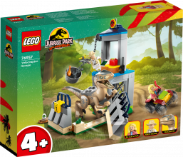 76957 LEGO® Jurassic World World Побег Велоцираптора, 4+ лет,модель 2023 года