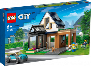 60398 LEGO® My City Семейный дом и электромобиль, 6+ лет,модель 2023 года