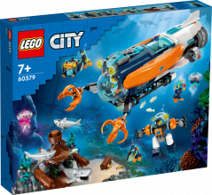 60379 LEGO® City Exploration Глубоководная исследовательская подводная лодка, 7+ лет,модель 2023 года