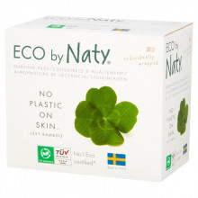 Naty by Nature Babycare ECO Вкладыши для бюстгальтера, 30 шт., ECO, EKO - BIO