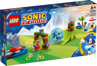 76990 LEGO® Sonic the Hedgehog™ Sonic ātruma lodes izaicinājums, 6+ gadi, 2023 gada modelis