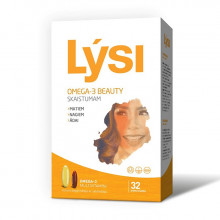 Lysi Omega-3 Beauty kapsulas skaistumam, 32 kapsulas