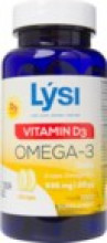 Lysi Omega-3 zivju eļļa ar D vitamīnu (Islande), 120 kapsulas