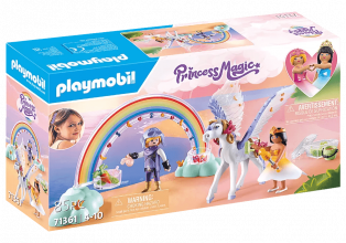 71361 PLAYMOBIL® Princess Magic Pegasus ar varavīksni mākoņos, no 4-10 gadu vecumam