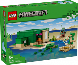 21254 LEGO® Minecraft Bruņurupuču pludmales māja,8 + gadi, 2024 gada modelis