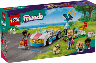 42609 LEGO® Friends Elektroauto un lādētājs, 6+ gadi, 2024 gada modelis