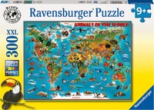 Ravensburger puzle Pasaules dzīvnieki, 300 XXL detaļas, no 9+ gadiem