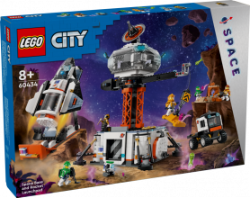 60434 LEGO® City Kosmosa bāze un raķešu pacelšanās laukums, 8+ gadi, 2024 gada modelis