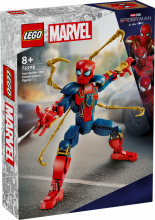 76298 LEGO® Marvel Super Heroes Būvējama Dzelzs Zirnekļcilvēka figūra, 8+ gadi, 2024. gada modelis