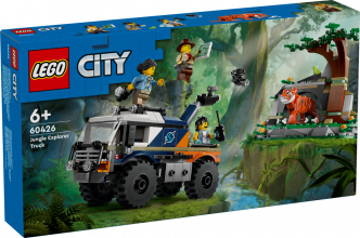 60426 LEGO® City Džungļu pētnieka bezceļu automašīna, 6+ gadi, 2024. gada modelis