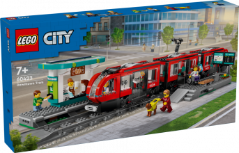 60423 LEGO® City Pilsētas tramvajs un stacija, 7+ , модель 2024 года