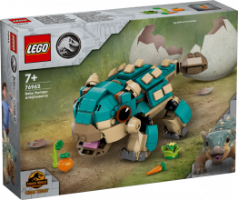 76962 LEGO® Jurassic World Mazule Bampija: ankilozaurs, 7+ gadi, 2024 gada modelis