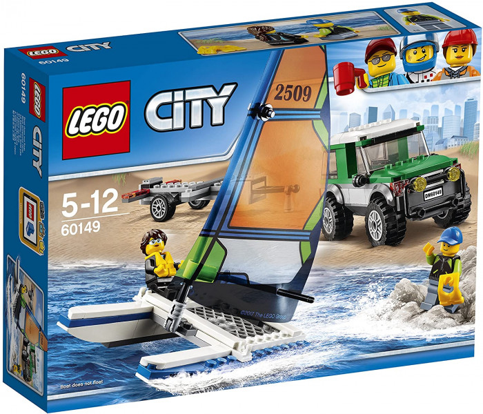 60149 LEGO® City 4x4 auto ar katamarānu, 5-12 gadi. 2017.gads