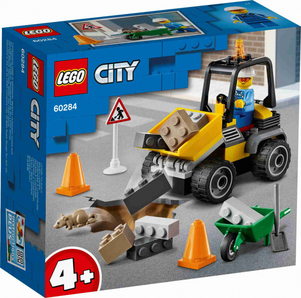 60284 LEGO® City Ceļa remontdarbu smagā automašīna, no 4+ gadi, 2021.g.modelis