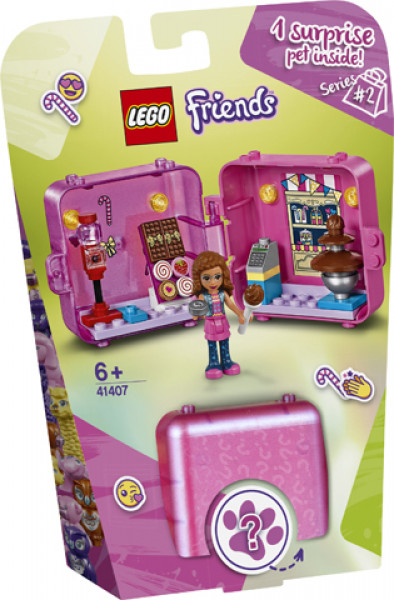 41407 LEGO® Friends Olīvijas iepirkšanās rotaļu kubs, 6+ gadi