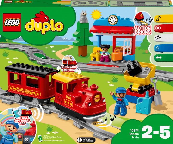 10874 LEGO® DUPLO Tvaika lokomotīve, 2-5 gadi