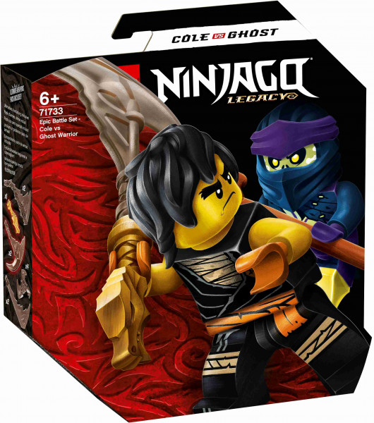 71733 LEGO® Ninjago Легендарные битвы: Коул против Призрачного Воина, 6+ лет, 2021 г. выпуск