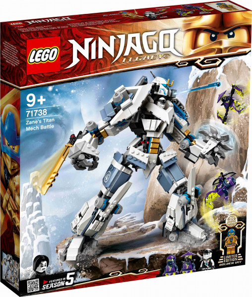 # 71738 LEGO® Ninjago Zane titāna robota cīņa, 9+ gadi, 2021. g.modelis