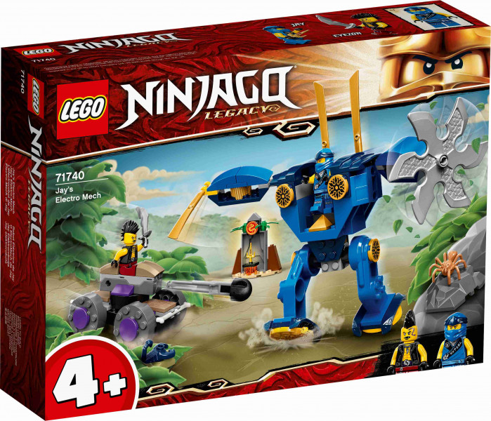 71740 LEGO® Ninjago Электрический робот Джея, 4+ лет, 2021 г. выпуск