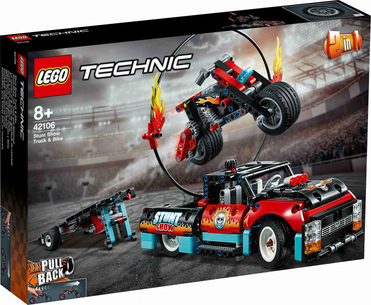 42106 LEGO® Technic Kaskadieru šova kravas auto un motocikls, 8+ gadi