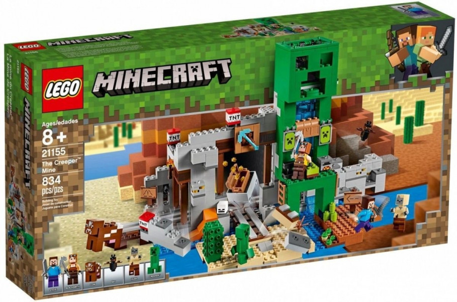 21155 LEGO® Minecraft Creeper™ raktuves, 8+ gadi