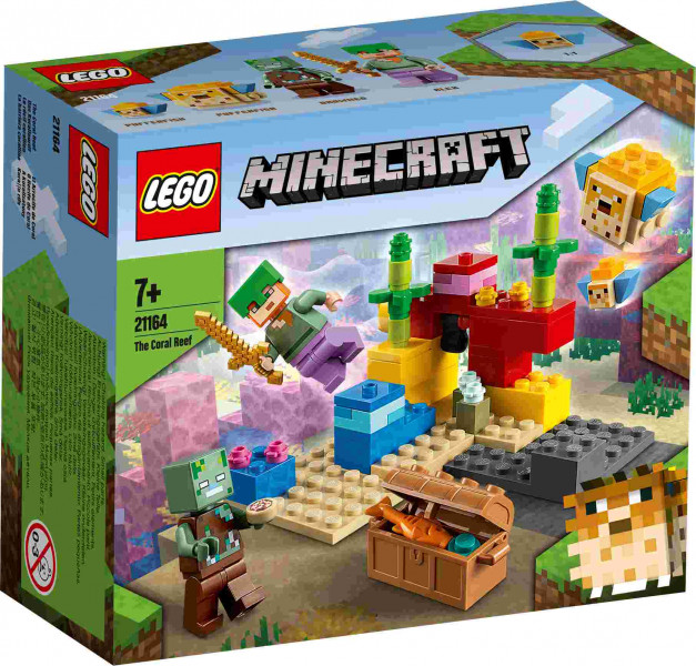 21164 LEGO® Minecraft Коралловый риф, 7+ лет, 2021 г. выпуск