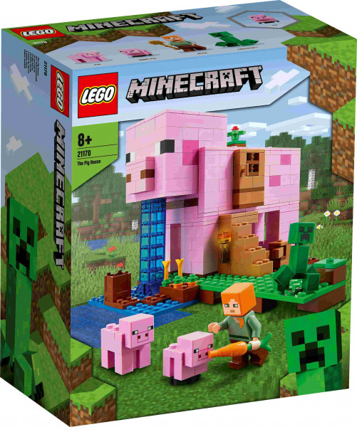 21170 LEGO® Minecraft Дом-свинья, 8+ лет, 2021 г. выпуск