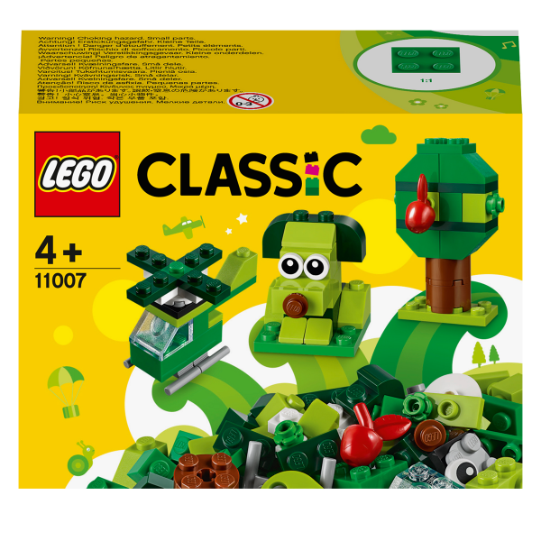 11007 LEGO® Classic Radošie zaļie klucīši, 4+ gadi