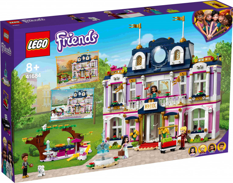 41684 LEGO® Friends Hārtleikas pilsētas viesnīca Grand Hotel, no 8+ gadiem, 2021 gada modelis